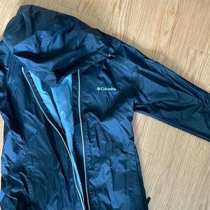 Black Columbia rain jacket